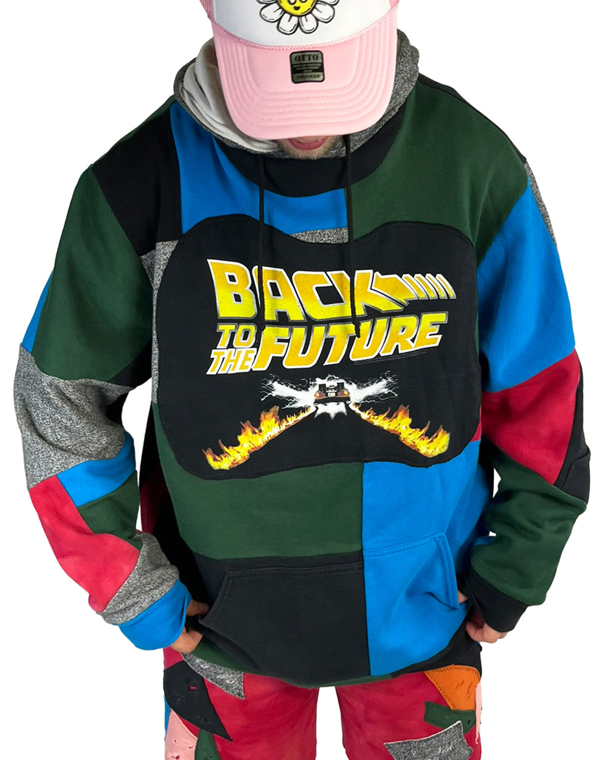 Back To The Future Patchwork Hoodie