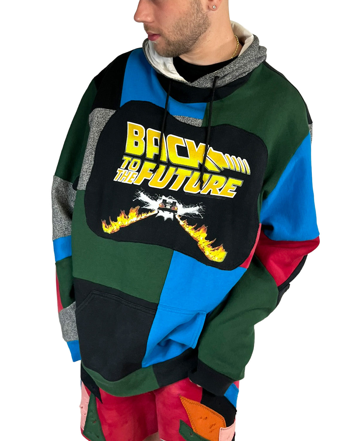 Back To The Future Patchwork Hoodie