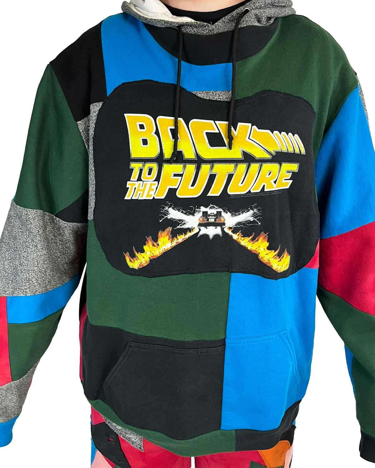 Back To The Future Patchwork Hoodie