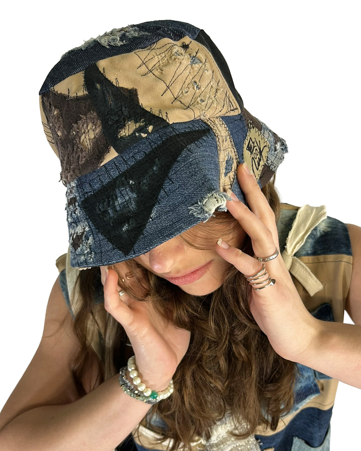 Patchwork Bucket Hat 3