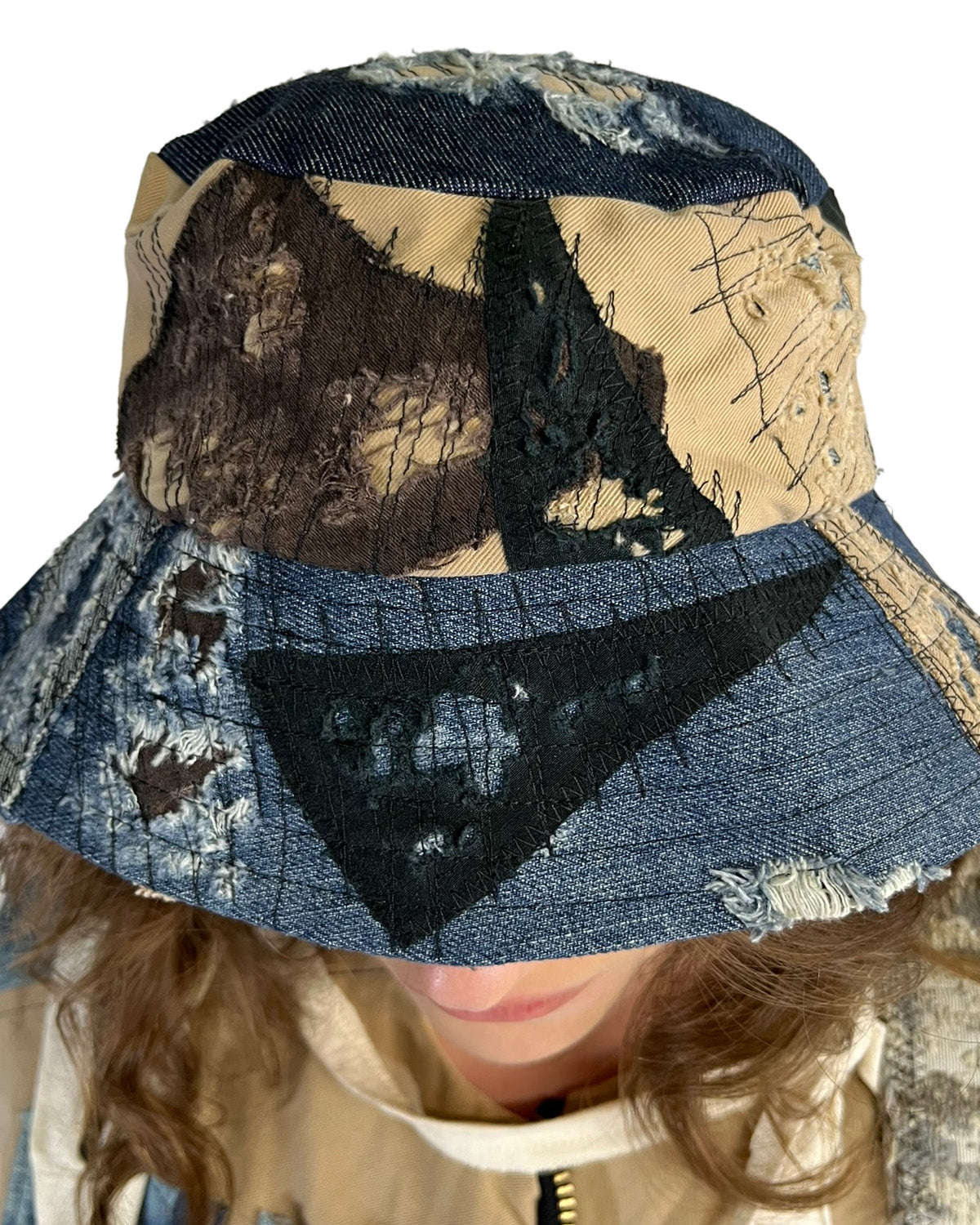 Patchwork Bucket Hat 3