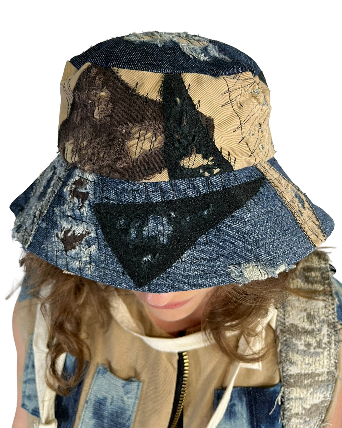 Patchwork Bucket Hat 3