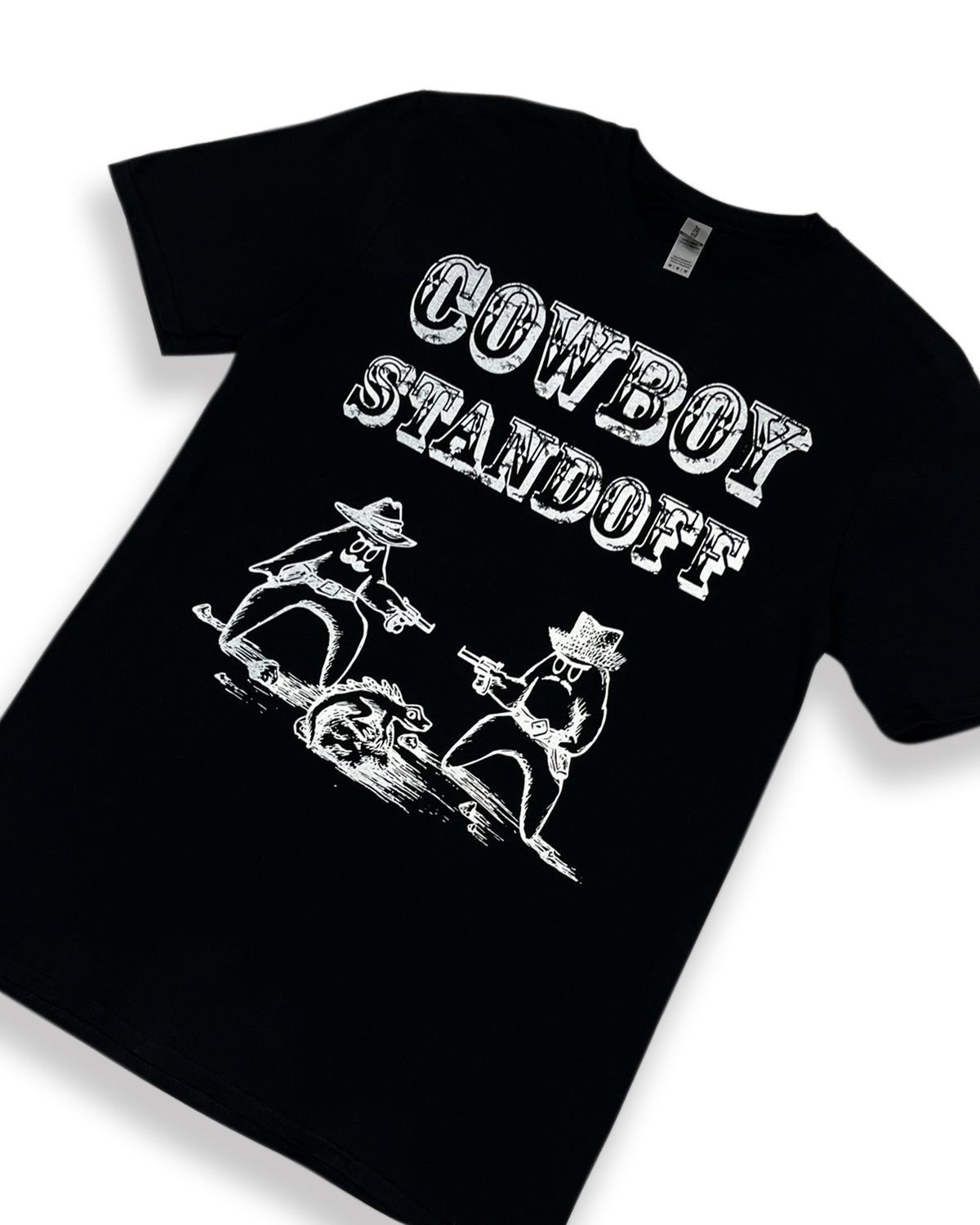 Cowboy Standoff Black T-Shirt