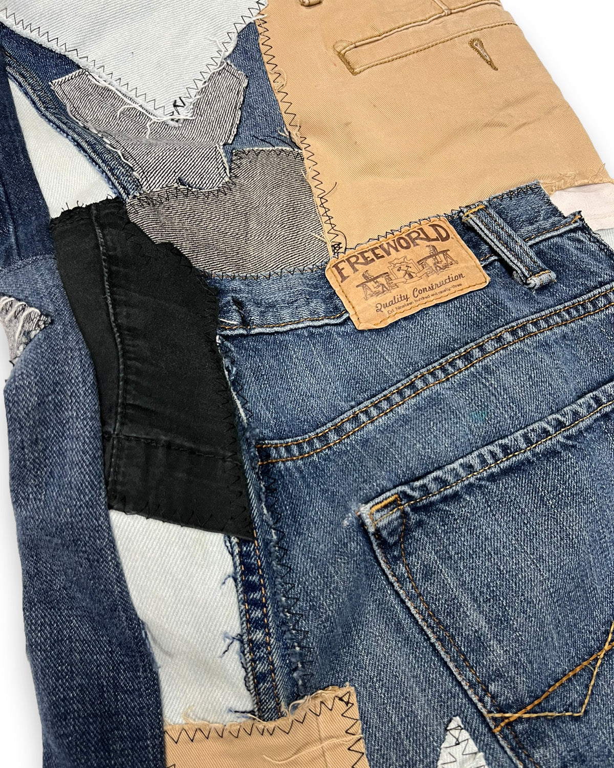 Crazy Pocket Patchwork Pants