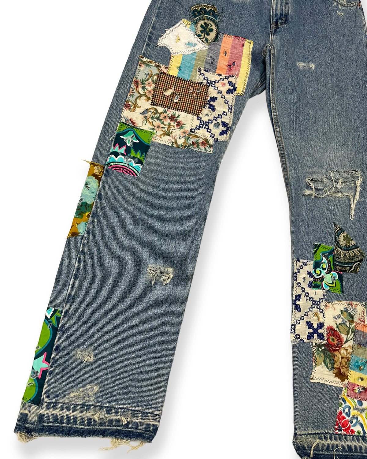 Blue NWK Patchwork Denim