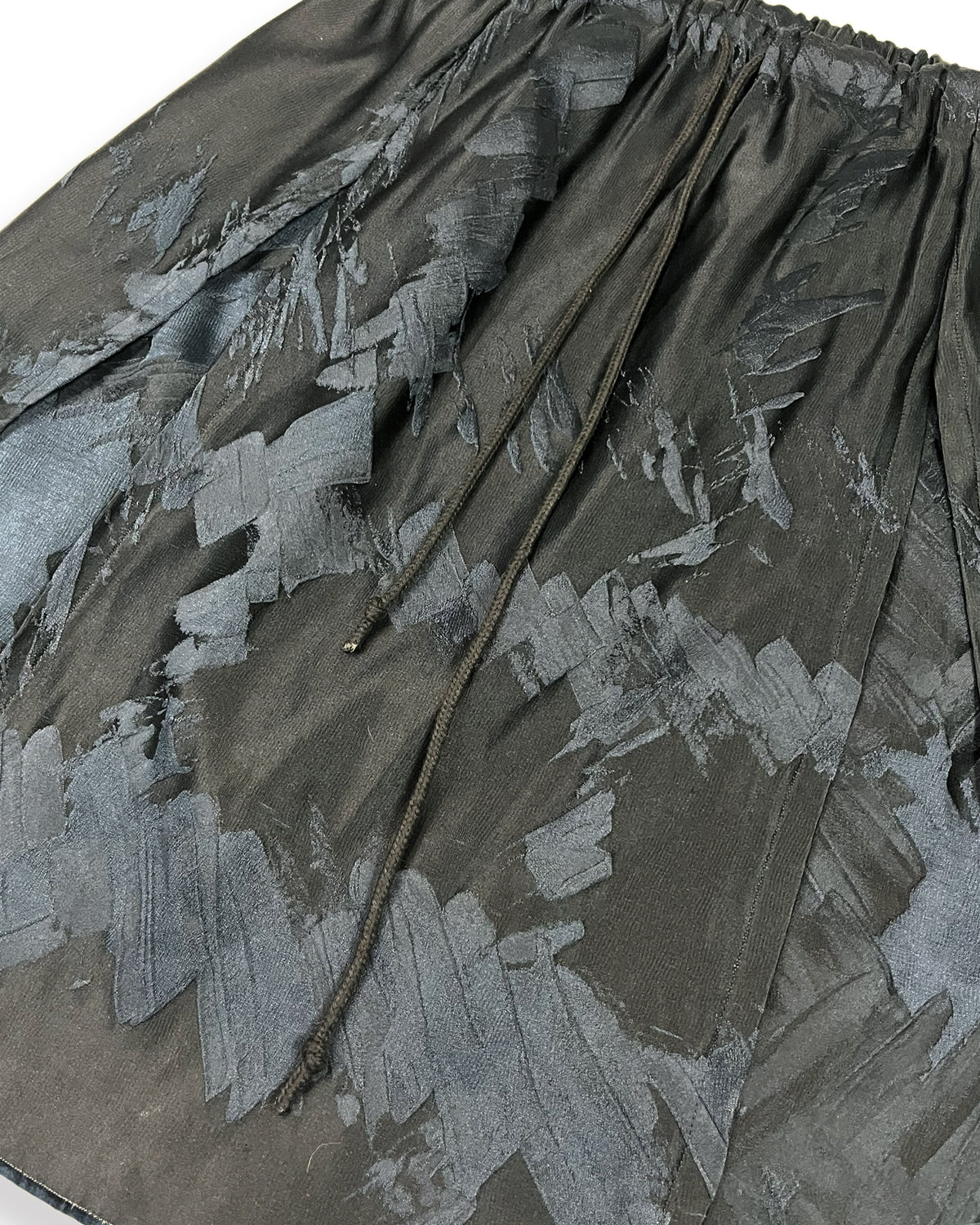Midnight Brushstroke Slit Skirt