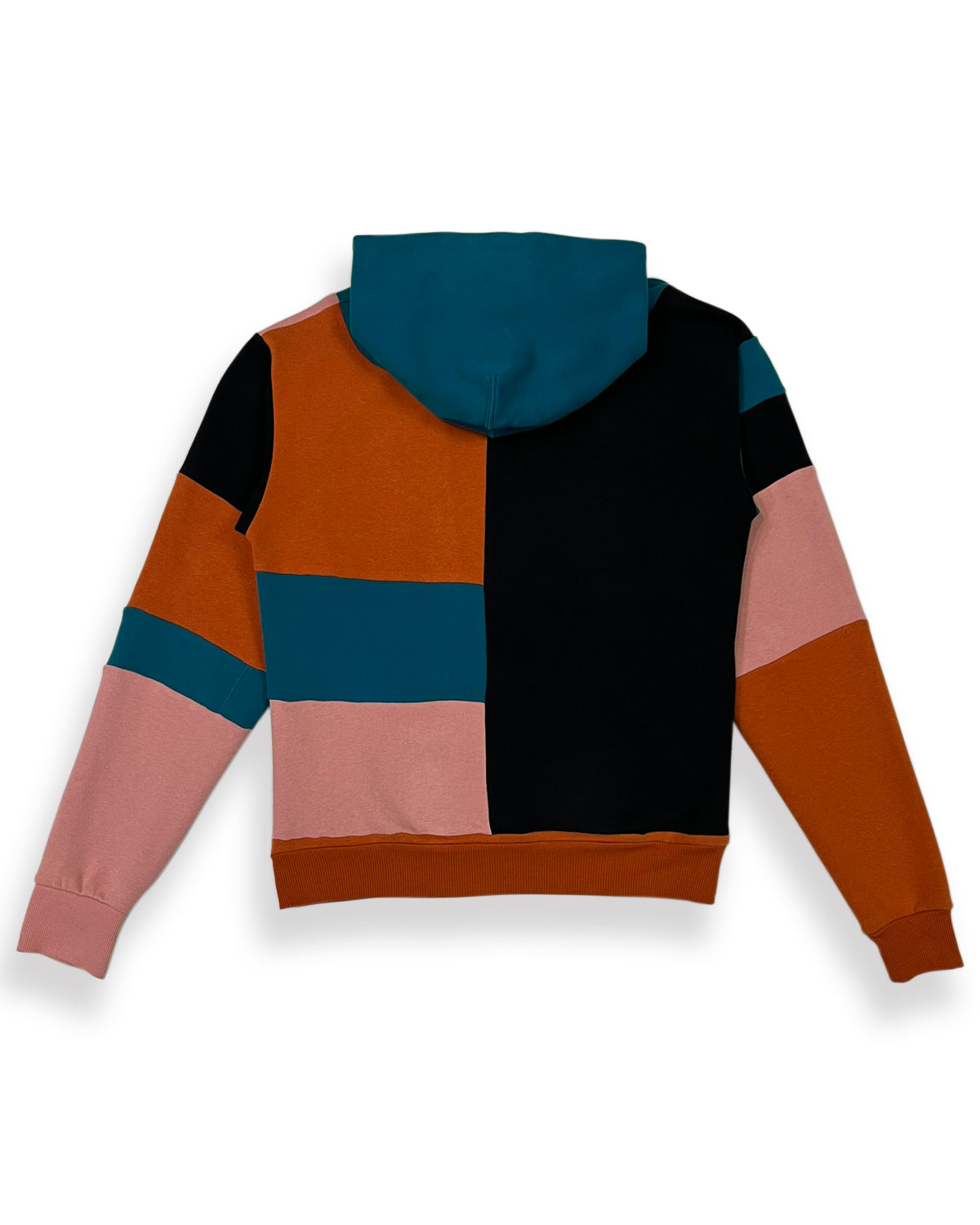 Geometric Patchwork Hoodie - M