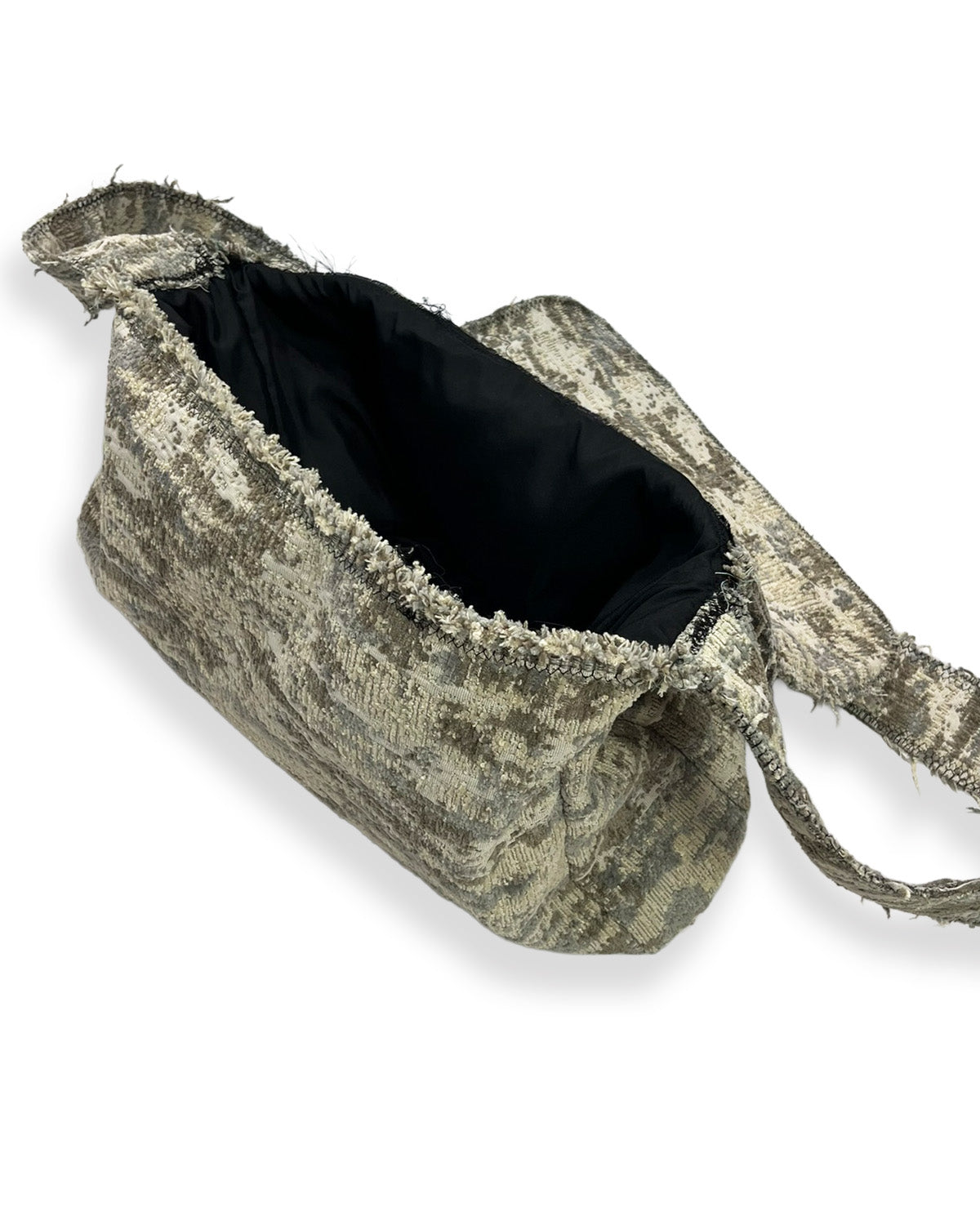 Moss Camo Frayed Crossover Flap Bag