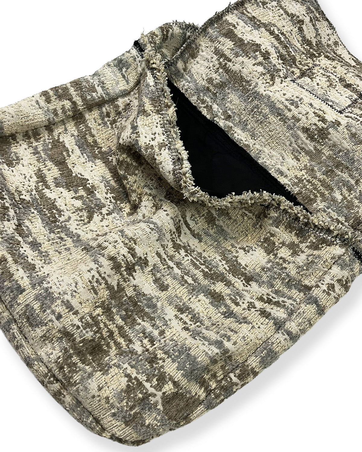Moss Camo Frayed Crossover Flap Bag