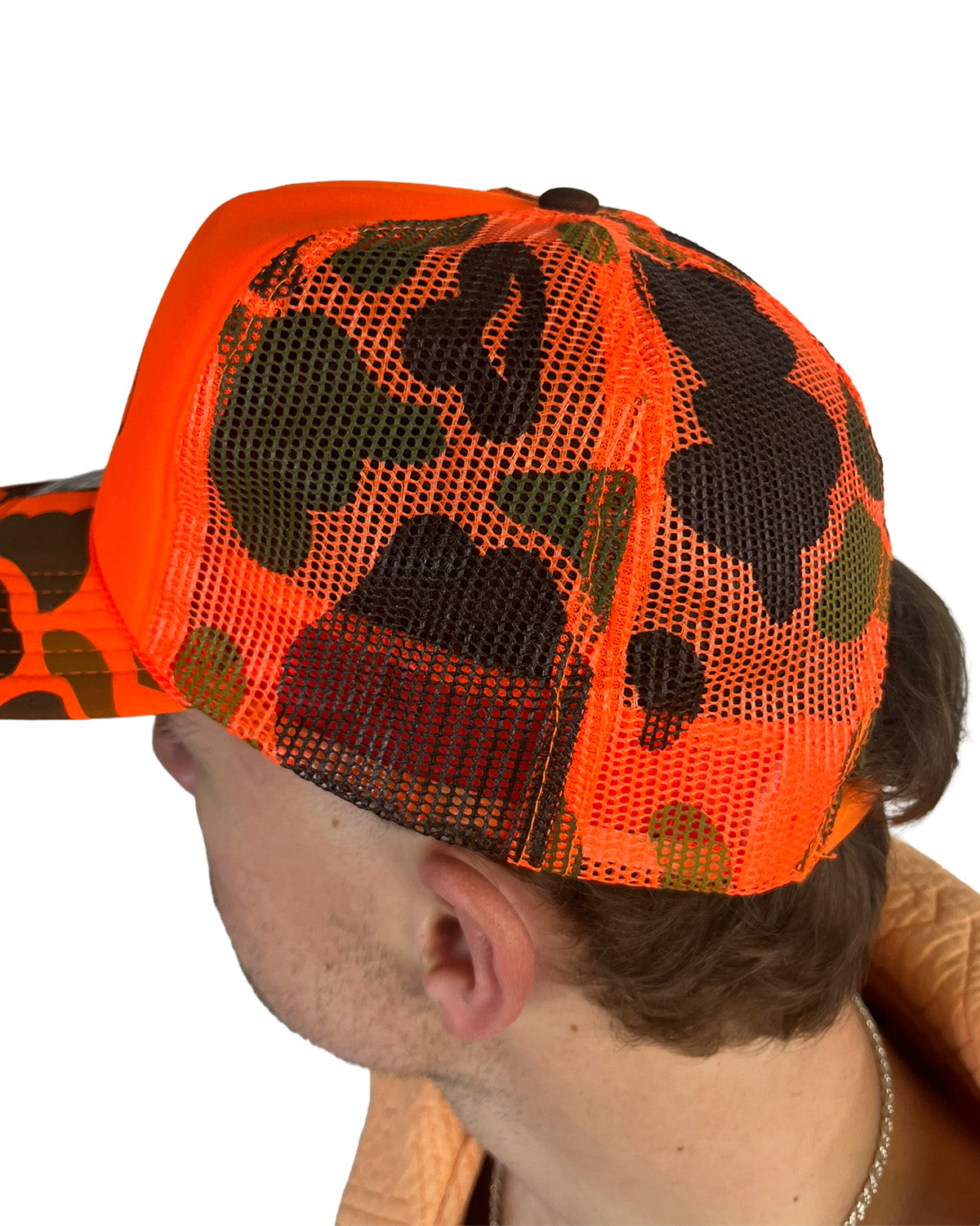 "O" Bop Neon Camo Foam Trucker Hat