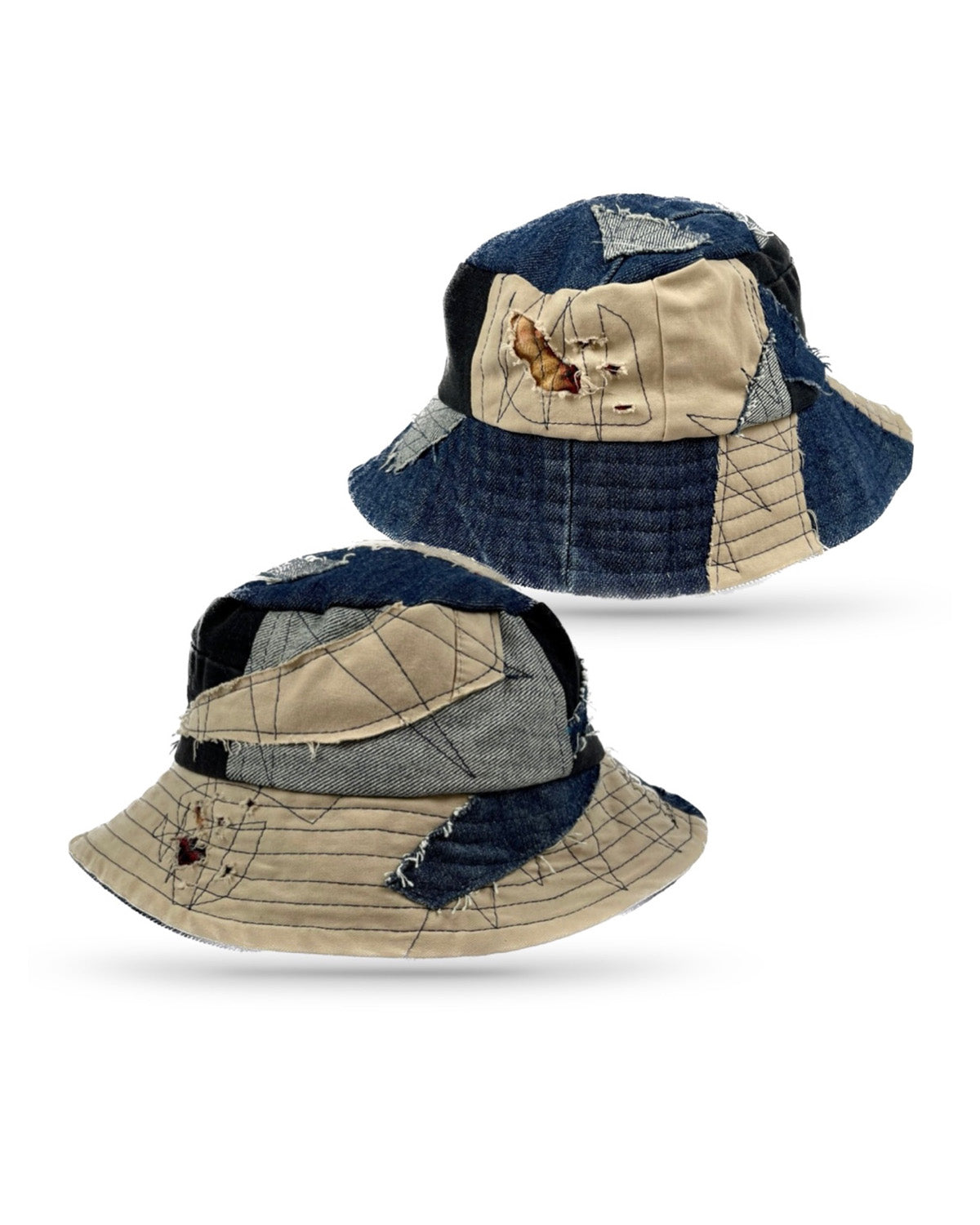 Patchwork Bucket Hat 1