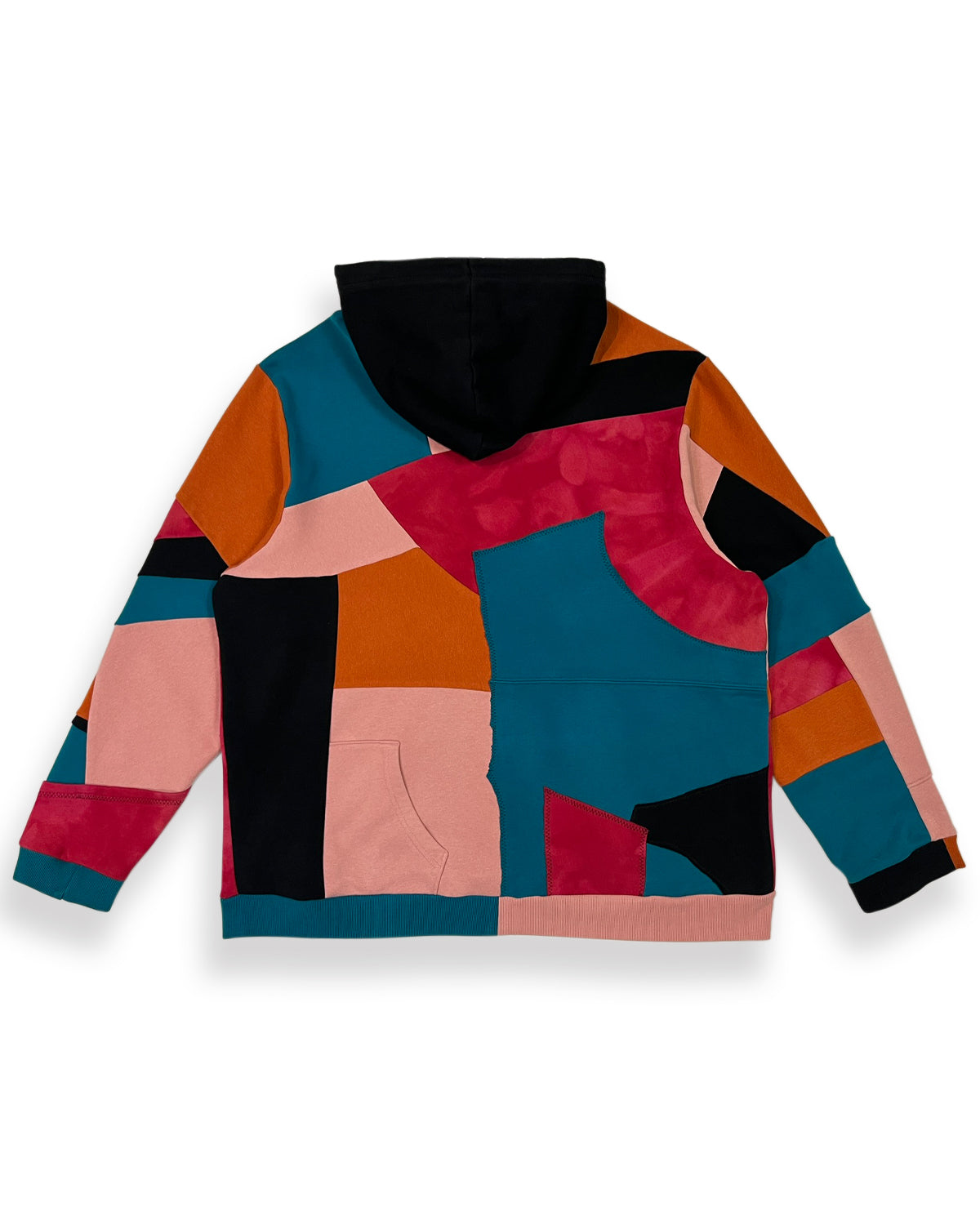 Geometric Patchwork Hoodie - XL