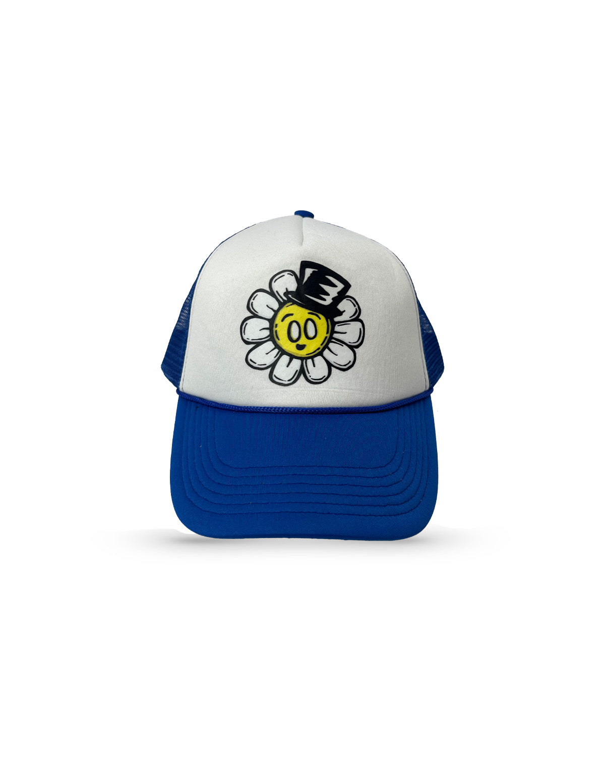 Flower Bop Trucker Hat - Blue