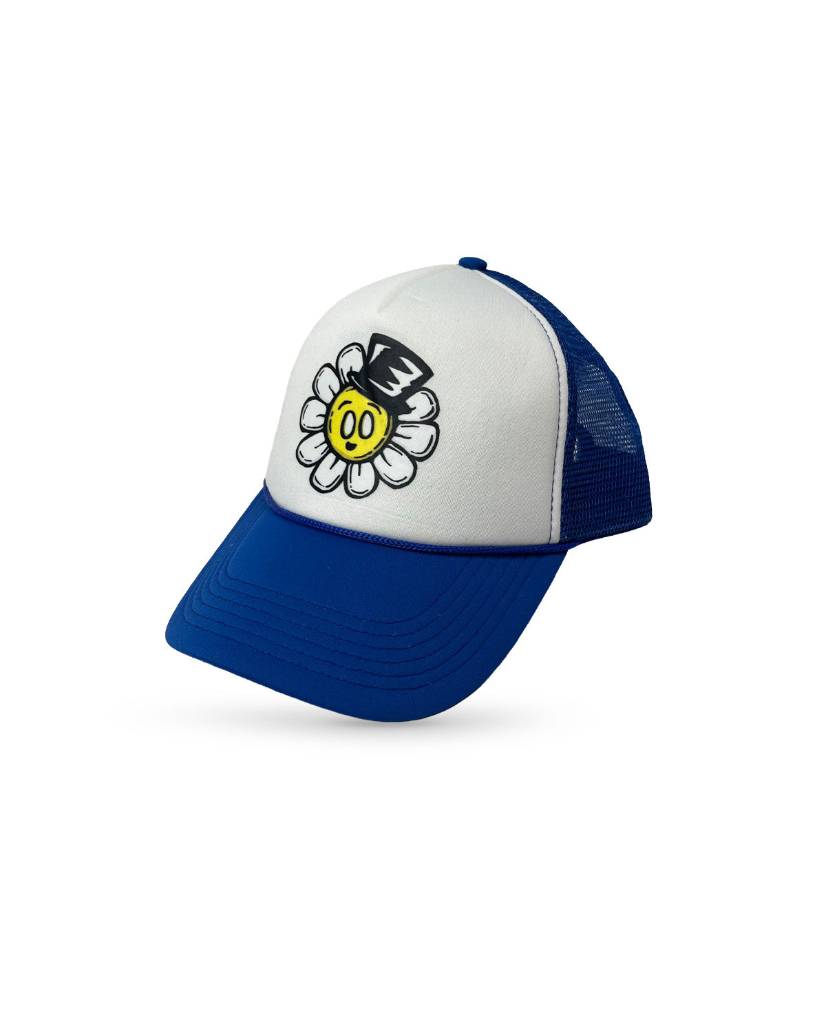 Flower Bop Trucker Hat - Blue