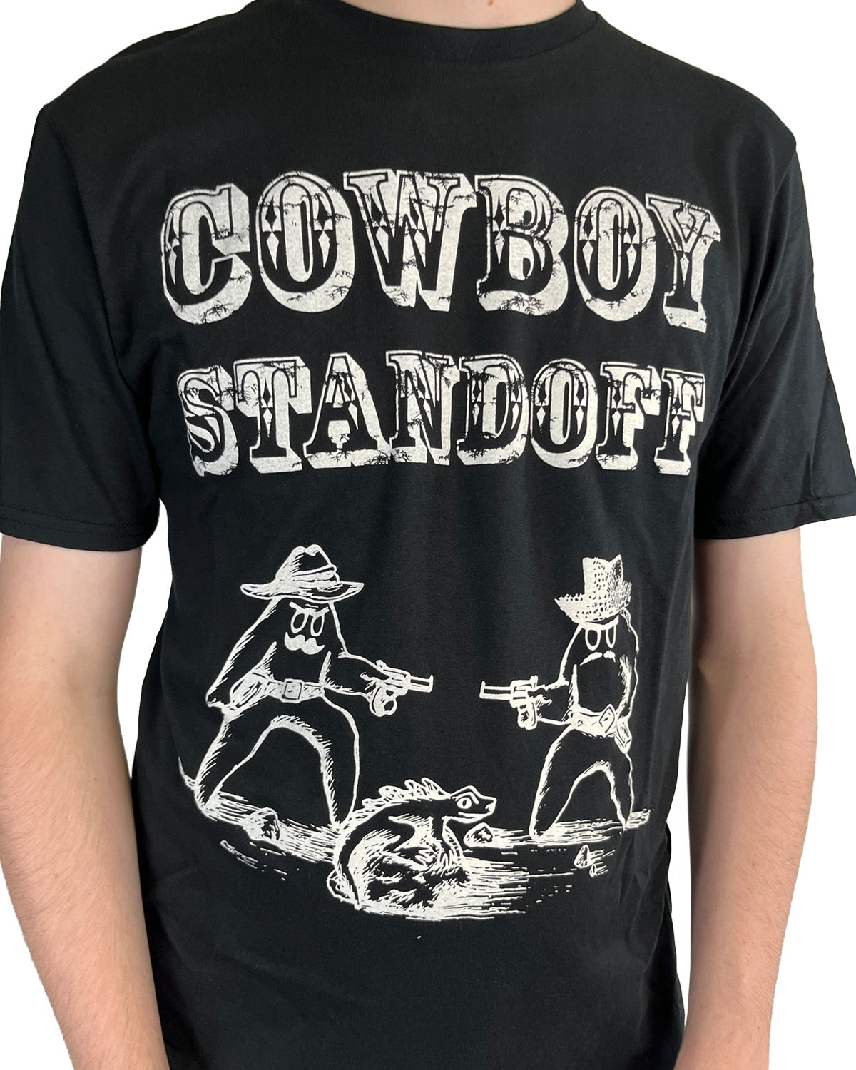 Cowboy Standoff Black T-Shirt