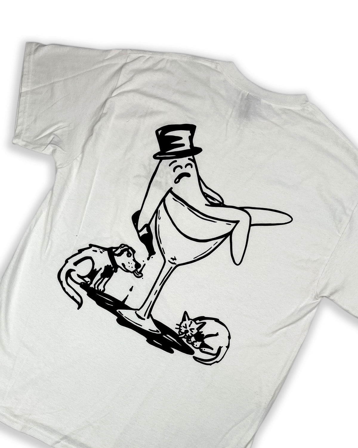 Drunk Bop White Tee