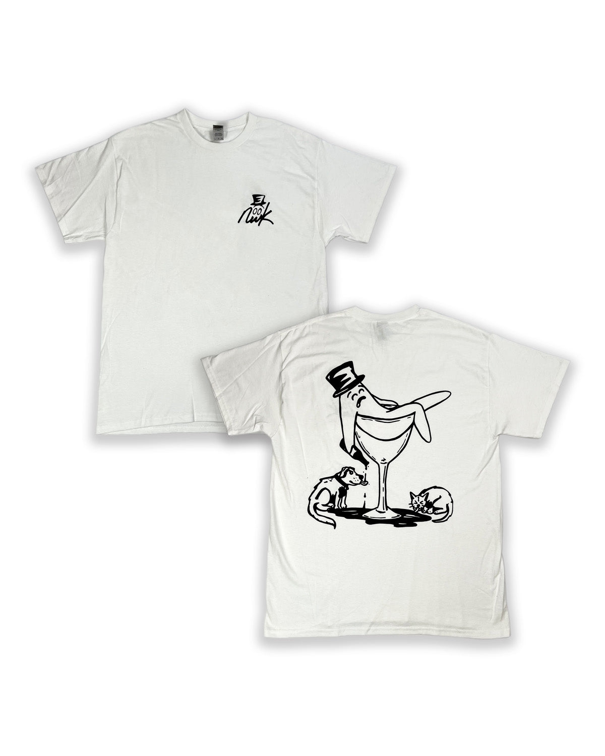Drunk Bop White Tee