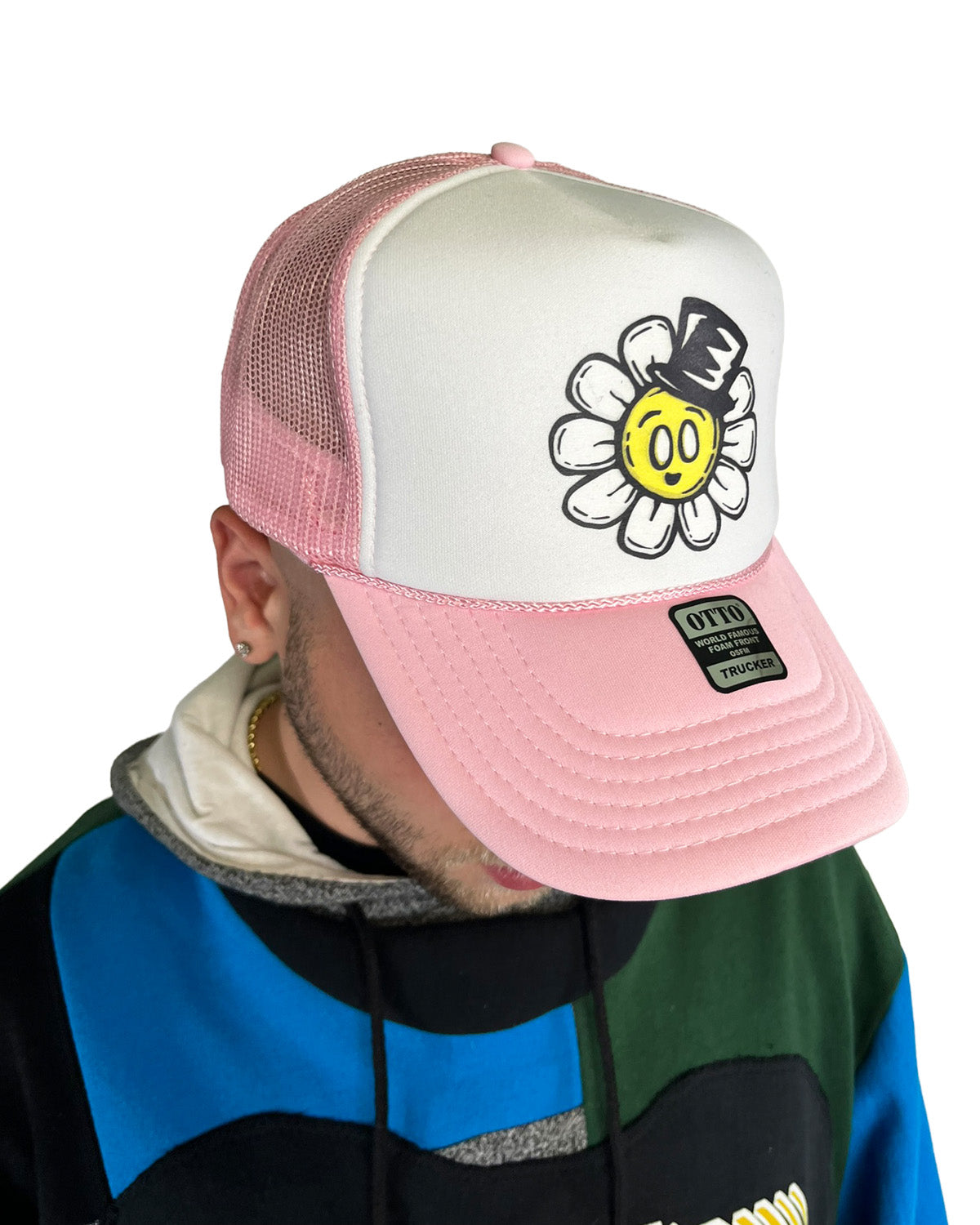 Flower Bop Trucker Hat - Pink