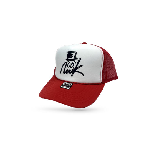 Nwk Logo Trucker Hat - Red