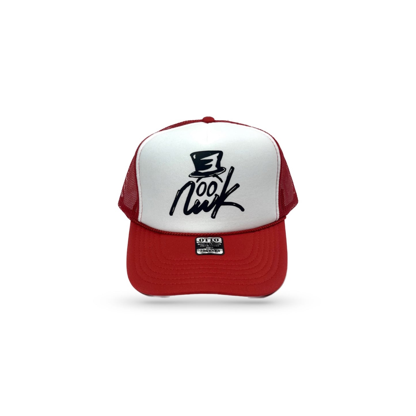 Nwk Logo Trucker Hat - Red