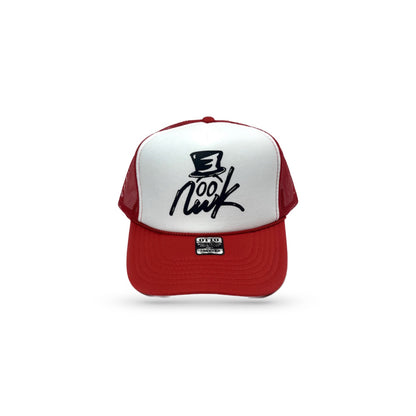 Nwk Logo Trucker Hat - Red