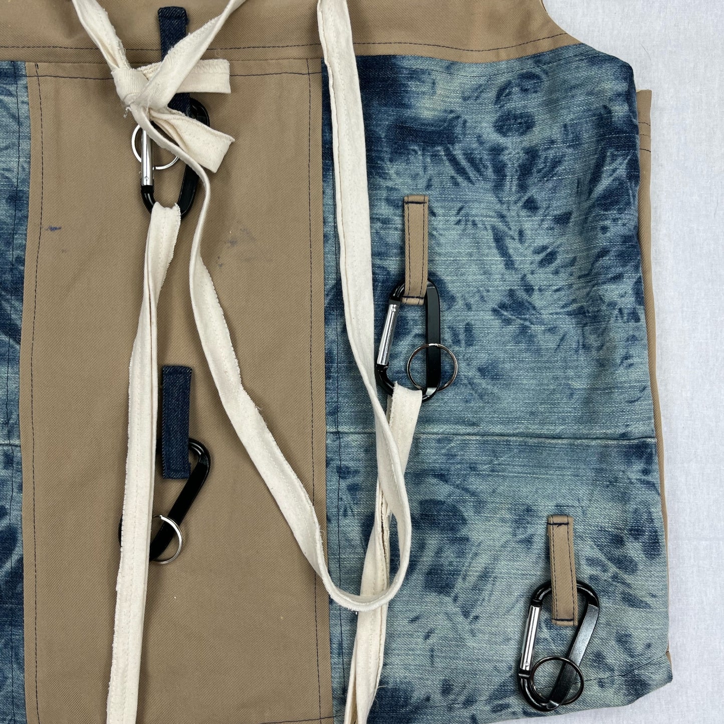 Denim & Khaki Patchwork Vest