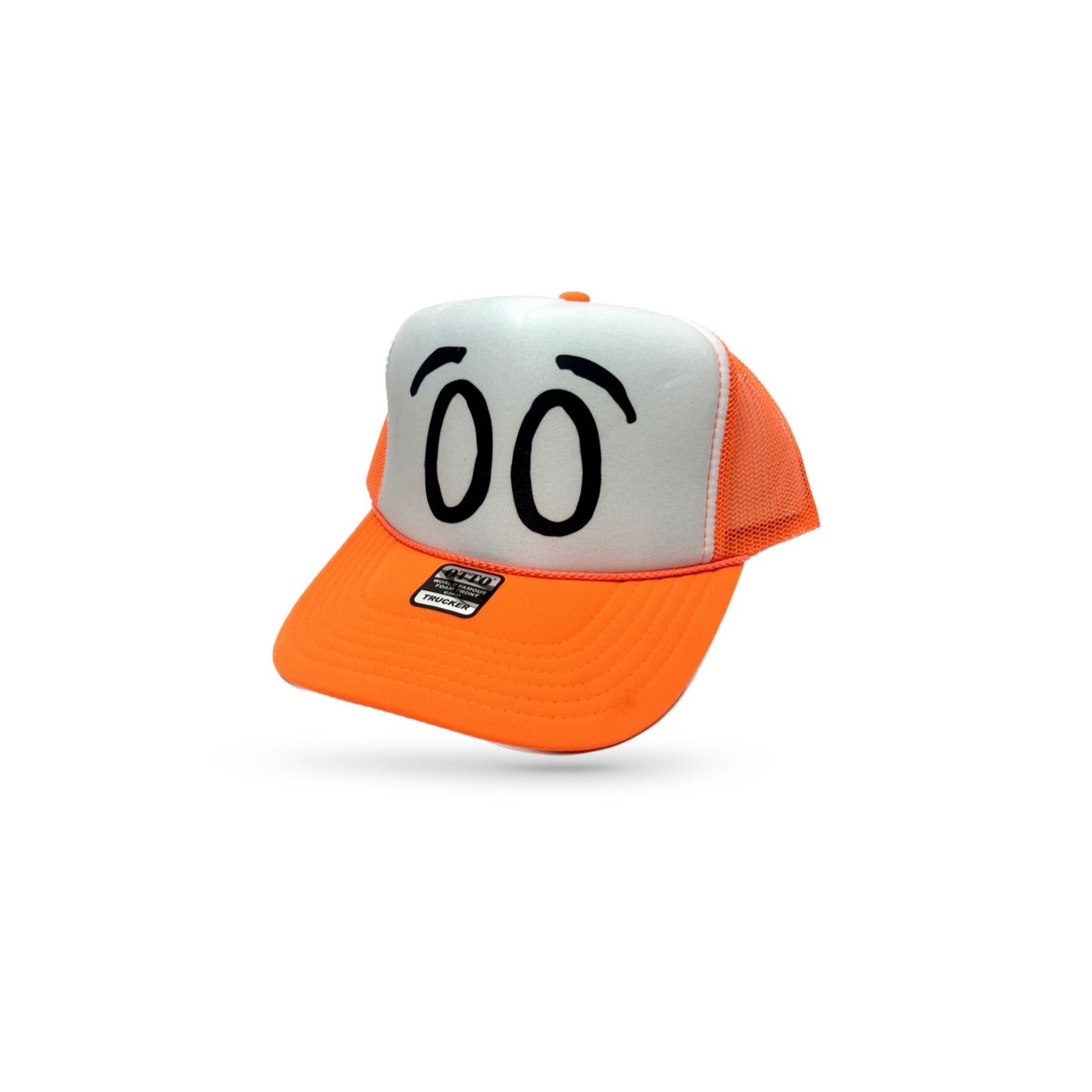 Bop Eyes Trucker Hat - Orange