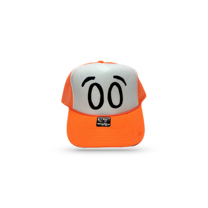 Bop Eyes Trucker Hat - Orange