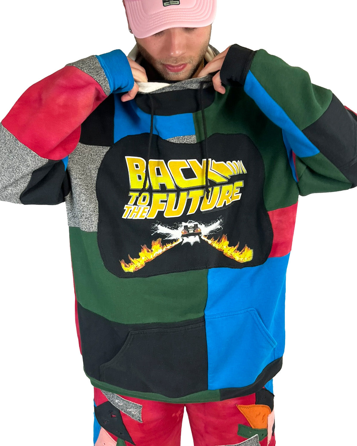 Back To The Future Patchwork Hoodie