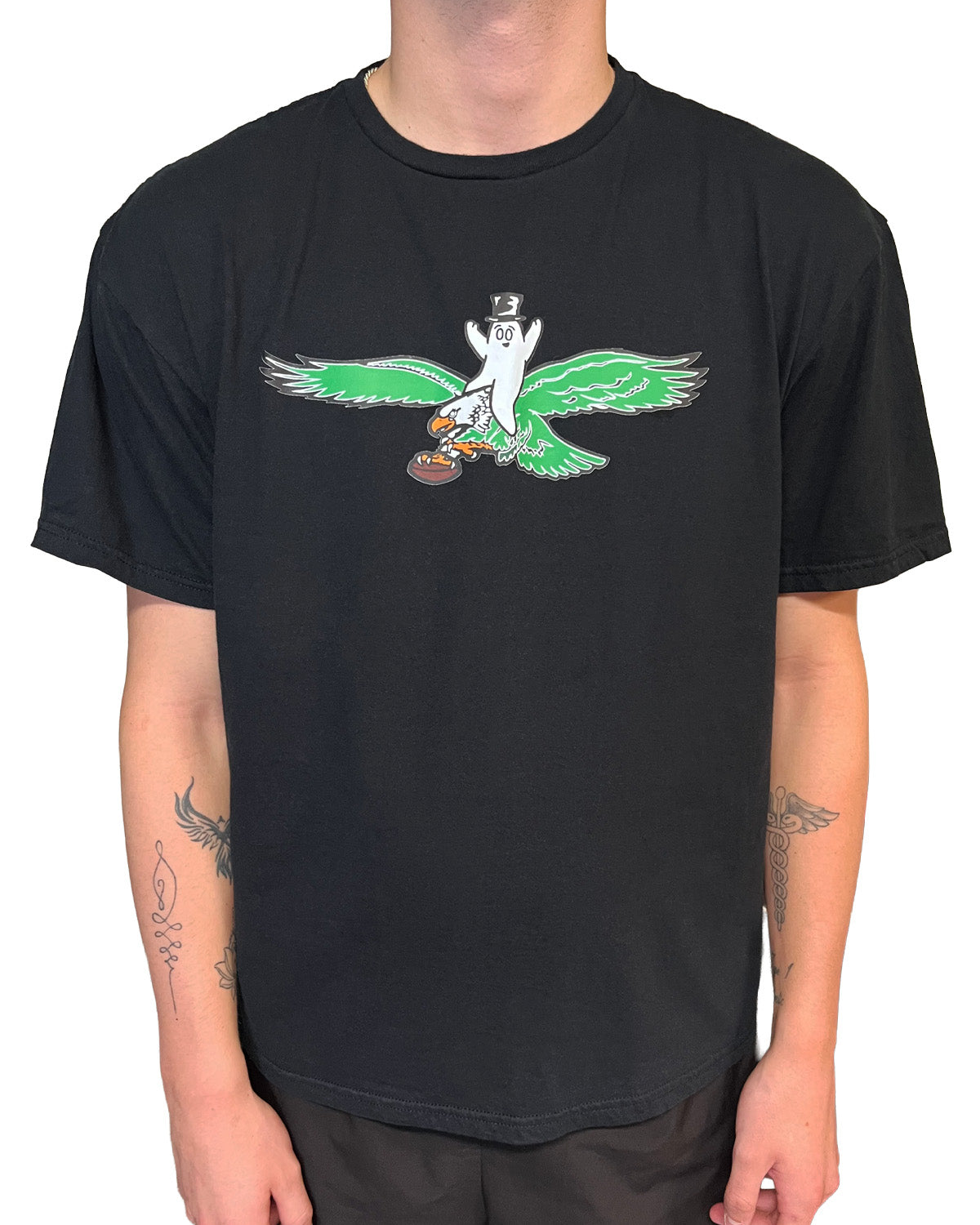 Bop Riding an Eagle T-Shirt - Black