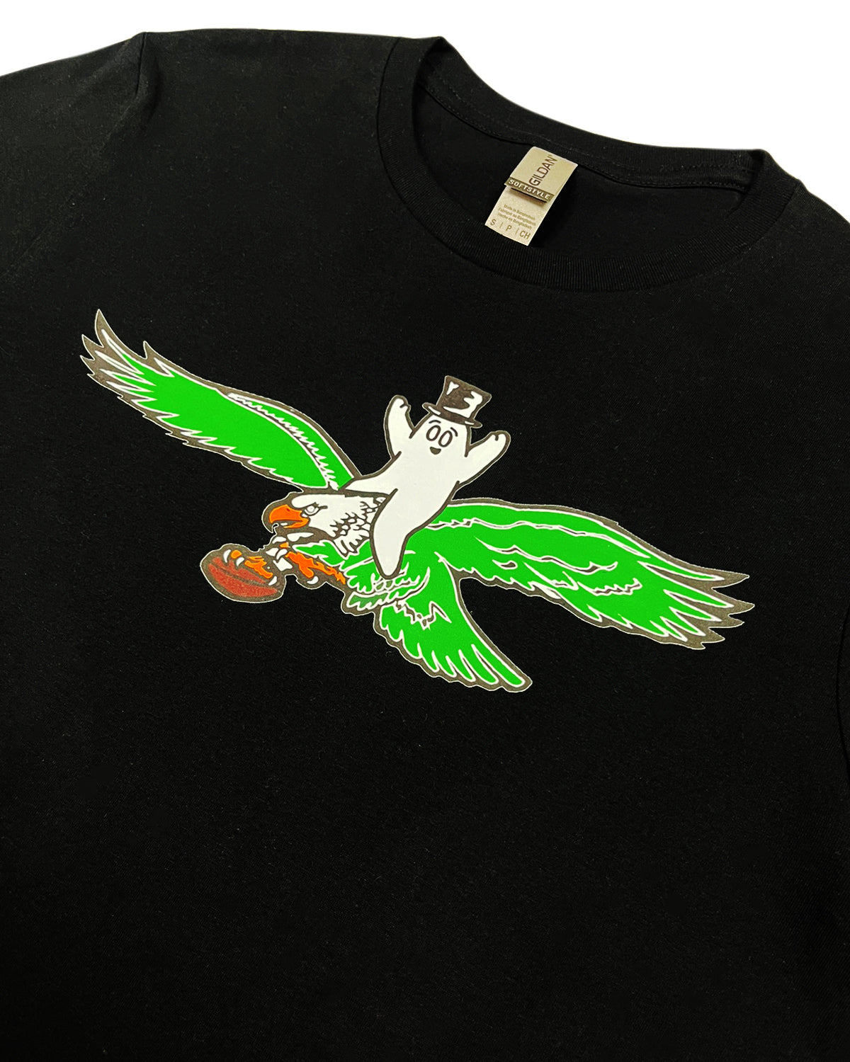 Bop Riding an Eagle T-Shirt - Black