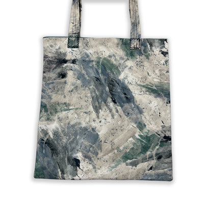 Abstract Blue Floral Tote Bag