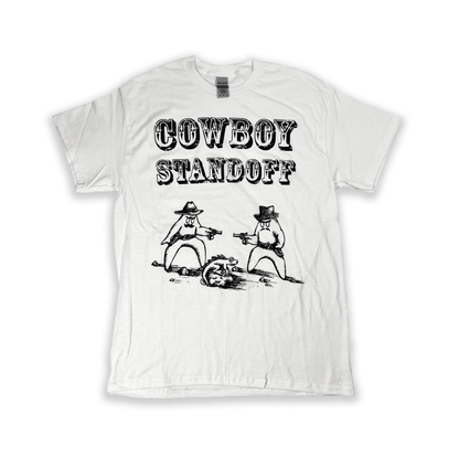 Cowboy Standoff White T-Shirt