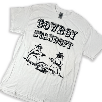 Cowboy Standoff White T-Shirt