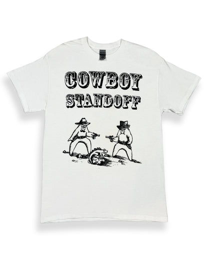 Cowboy Standoff White T-Shirt