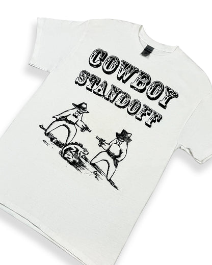 Cowboy Standoff White T-Shirt