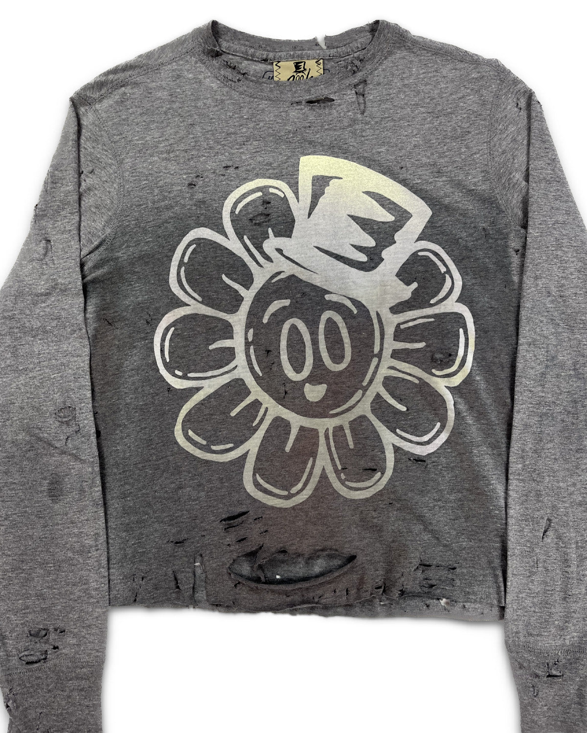 Flower Bop Grey Long-sleeve Tee 1/1