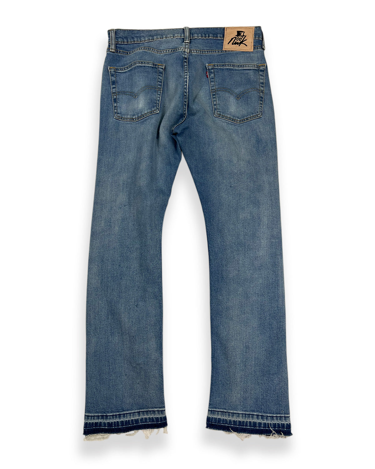 Distressed Mesh Denim