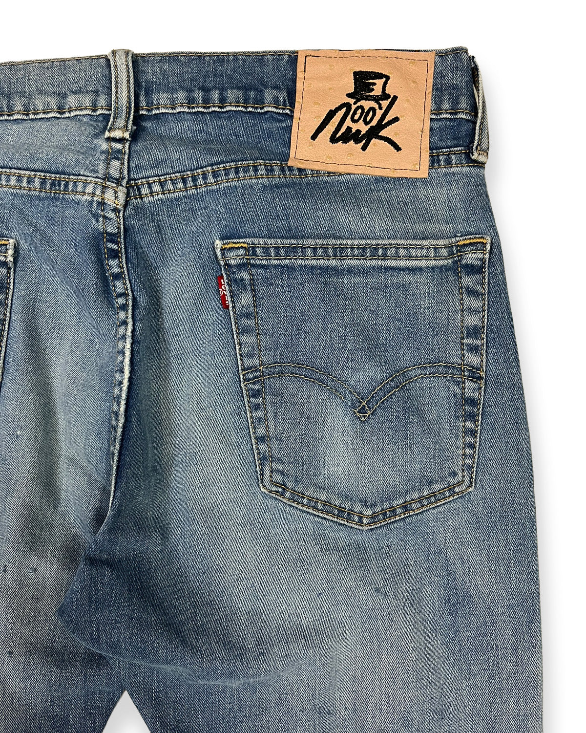 Distressed Mesh Denim