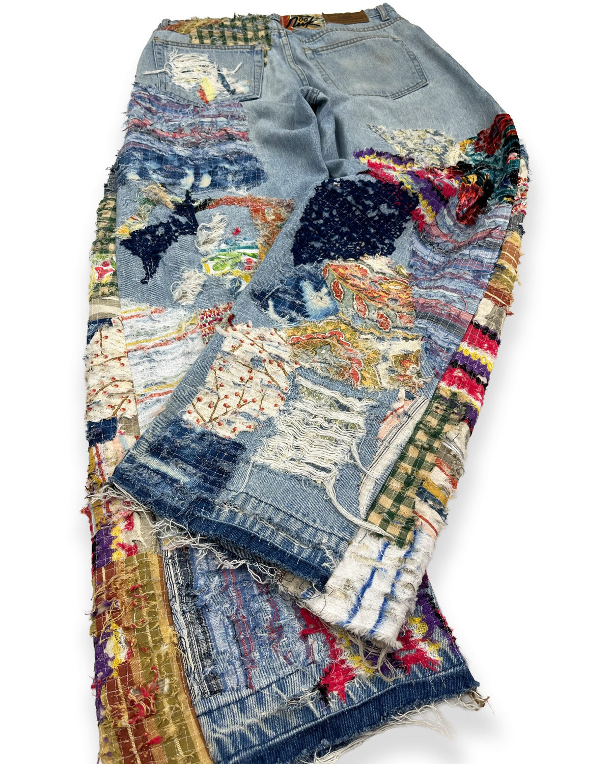 Insane Flared NWK Patchwork Denim