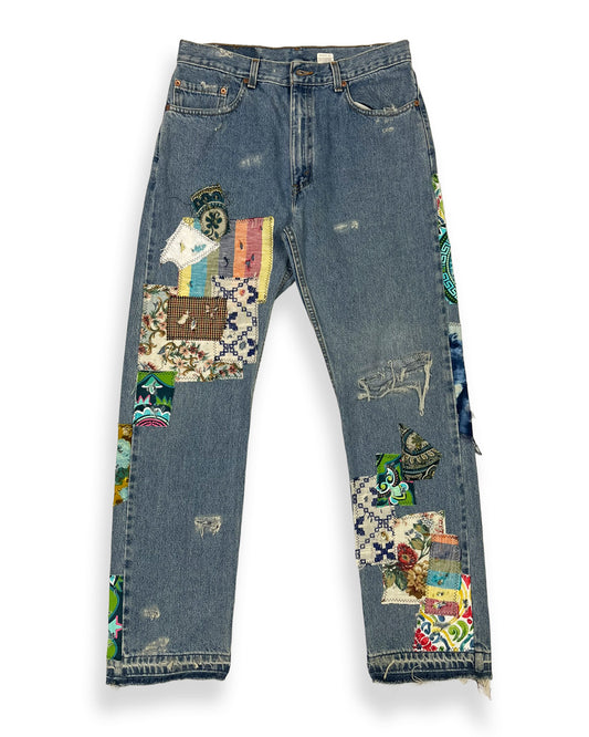 Blue NWK Patchwork Denim