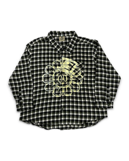 Flower Bop Green Flannel 1/1