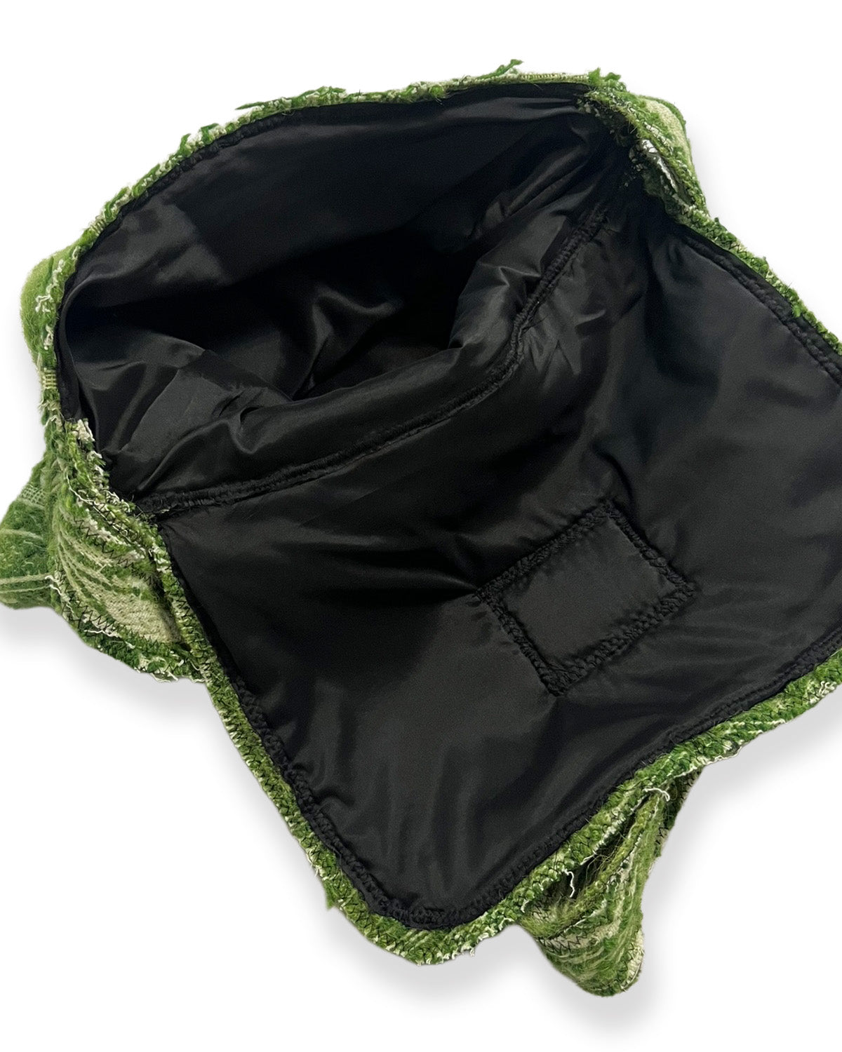 Vintage Green Tapestry Blanket Shoulder Bag