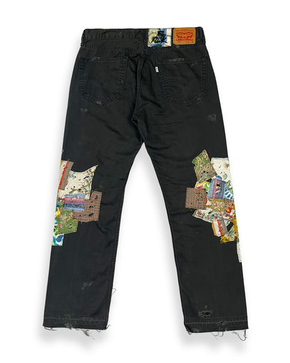 Grey NWK Patchwork Pants