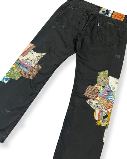 Grey NWK Patchwork Pants