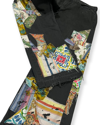 Grey NWK Patchwork Pants