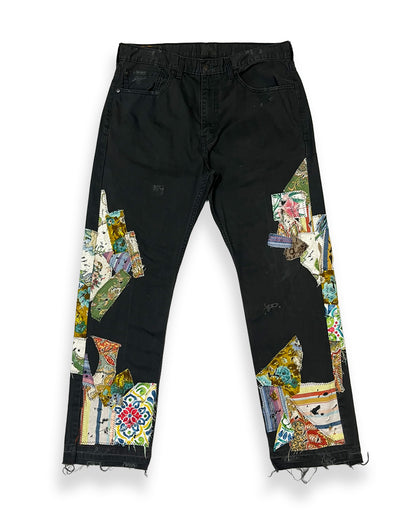 Grey NWK Patchwork Pants