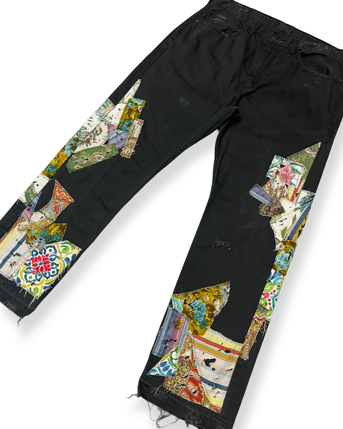 Grey NWK Patchwork Pants