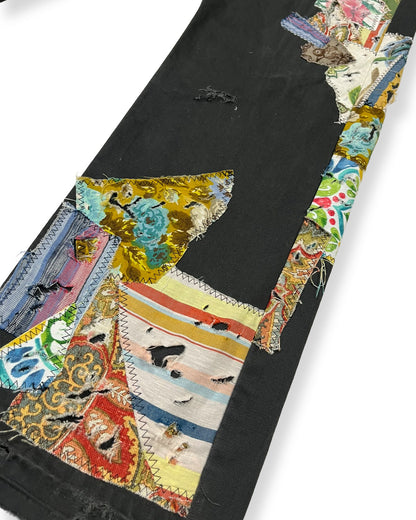 Grey NWK Patchwork Pants