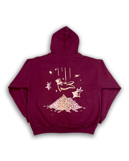 Fall Bop Dark Maroon Hoodie 1/1